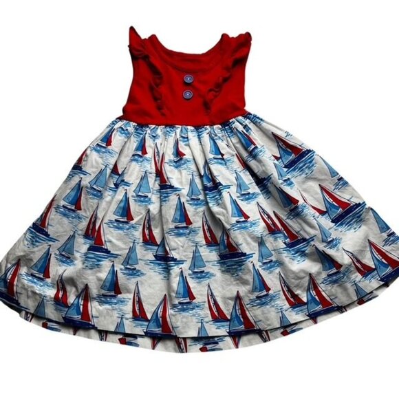 Eleanor Rose Other - Eleanor Rose Rhonda Sailboat Toddler Dress Size 4-5 Years